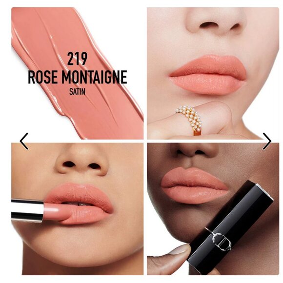 DIOR- Rouge Dior Refillable Lipstick Color- 219 Rose Montaigne *BNIB* - Picture 2 of 5